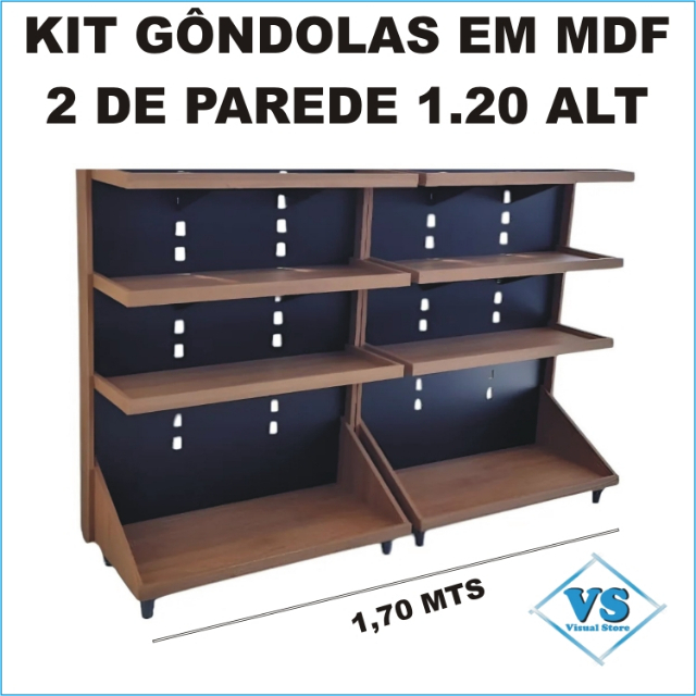 KIT 2 GONDOLAS DE PAREDE DE MDF 1.20 ALTURA COR AMADEIRADA?cache=20251104141823