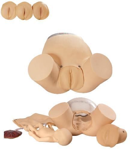 Simulador de parto c/ cervix / epsotomia e feto c/ placenta