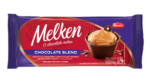Chocolate Melken Blend Meio Amargo Harald 1kg