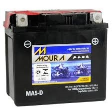 Bateria de Moto Moura Ytx7l-bs 6Ah 12v Selada (Ma6-D)