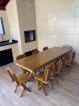 CONJUNTO CAMPEIRO 2M E 8 CADEIRAS