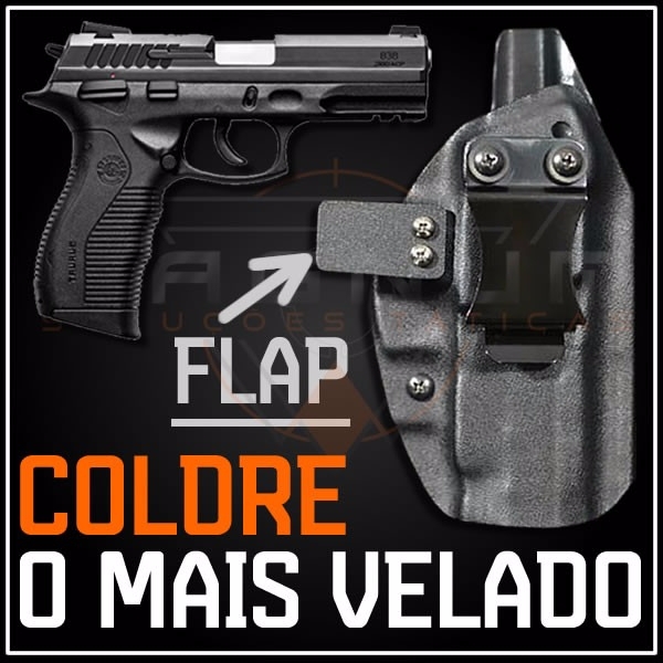 Coldre Velado Para Pistolas 380, PT 938, PT 940, PT 58 HC Plus
