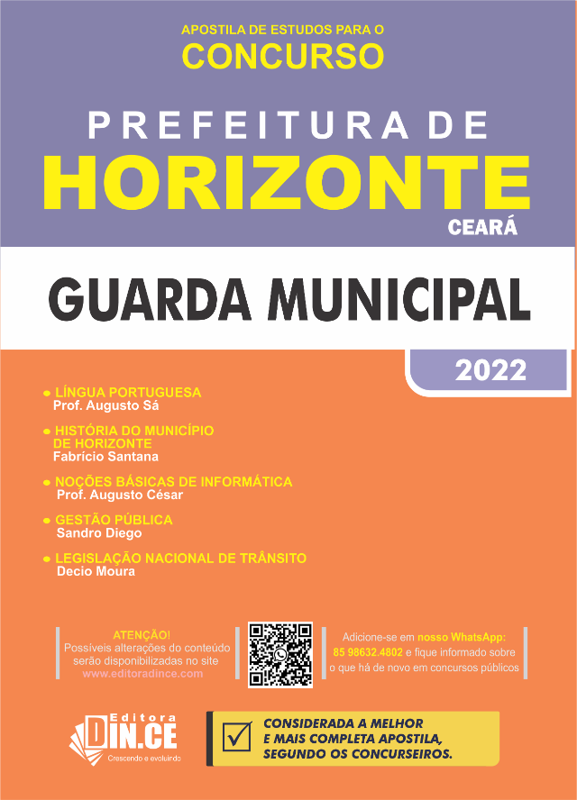 Concurso Guarda Municipal de BH - GM BH - Direito Constitucional