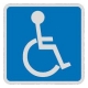 PLACA AZUL SINALIZE 12X12 DEFICIENTE