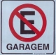 PLACA SINALIZE 12X12 PROIBIDO ESTACIONAR