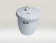 Cadinho de Porcelana Forma Media C/ Tampa 40 Ml (48Mm Diam X 42Mm Alt) Mod-30-40