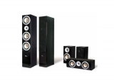 Kit Conjunto com 5 caixas Torre / Central / Surround QX900  Pure Acoustics