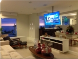 Suporte TV Teto Inox Polido 87/1,27 Prateleira