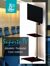 Pedestal para TV Inox Polido Centrel Usinagens 