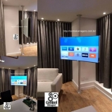 Suporte TV Piso ao Teto 360 0/1mt 32/75 Alumnio Polido Z2857  