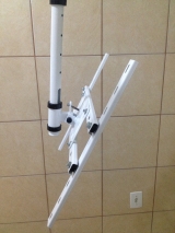 Suporte para TV de Teto C/ Giro 360 10/55 Telescpico Z3169 Branco