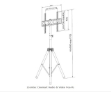 Rack / Suporte Trip Pedestal para tv lcd / led para Tela de 26 a 55 Lcd Led Oles Qled ft-170tr 