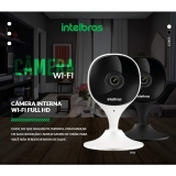 Cmera Wifi Interna 2Mb /10mts / Microfone/Alto falante (11341/10670) Kit Instalado 2 Unidade