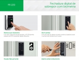  FECHADURA DIGITAL COM BIOMETRIA FR220 MA6806 INTELBRAS