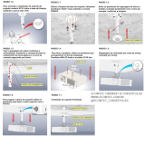 SUPORTE PROJETOR TETO TELESCOPICO 60/100CM A-ST100 13KG  C/ GIRO 360 PROJETELAS