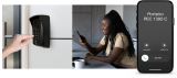 PORTEIRO ELETRNICO SEM FIO GSM C/ MDULO CELULAR INTEGRADO RFID SENHA PEC 1300 JFL 