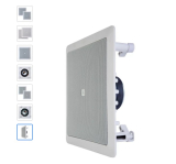 CAIXA DE SOM ARANDELA C/ 2PS QUADRADA 6 25W RMS 8OHMS COAXIAL  BRANCA 6CO1Q JBL  