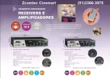 Amplificador Slim 3000 Usb Radio FM / Sd Card c/ Gongo Controle Remoto 200 W RMS Frahm