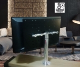 Suporte TV de Mesa 0/1mt Giro 360 Aluminio Preto 
