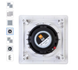 ARANDELA DE SOM 2PS QUAD 6 25W JBL BRANCA 