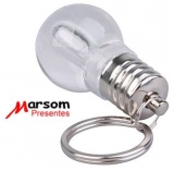 Chaveiro miniatura de Lampada Acende c/ leds Branco Cod.1324B