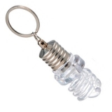 Chaveiro miniatura de l�mpada Econ�mica Aspiral c/ leds color Cod.1325F