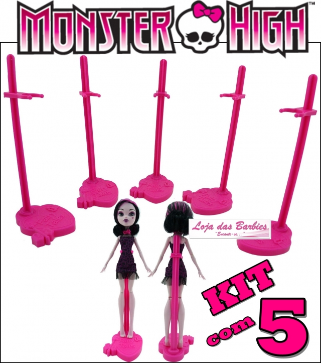 Suportes para bonecas Monster High Masculino e Feminino