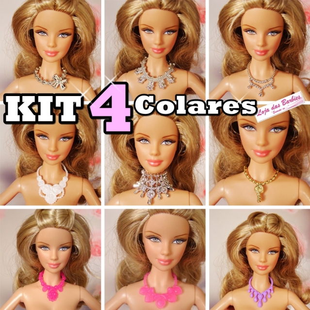 Kit *NOIVA CLÁSSICA* Para Barbie (3 Peças) [Branco] por R$29,90