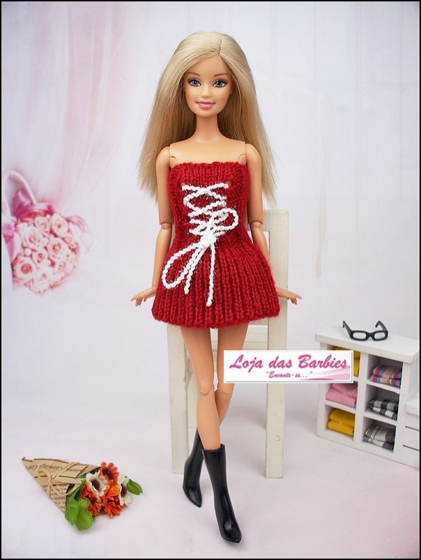 Crochê Mania - Leny Fashion: Roupas de boneca Barbie em crochê