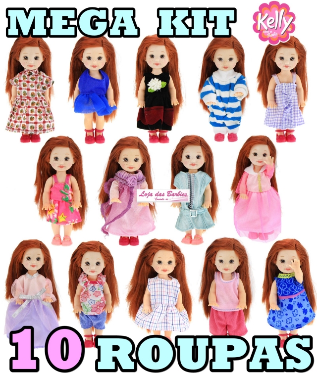 PACOTE ESPECIAL* 10 Roupas Fashion Para Barbie + 20 Pares de Sapatinhos !  por R$299,90