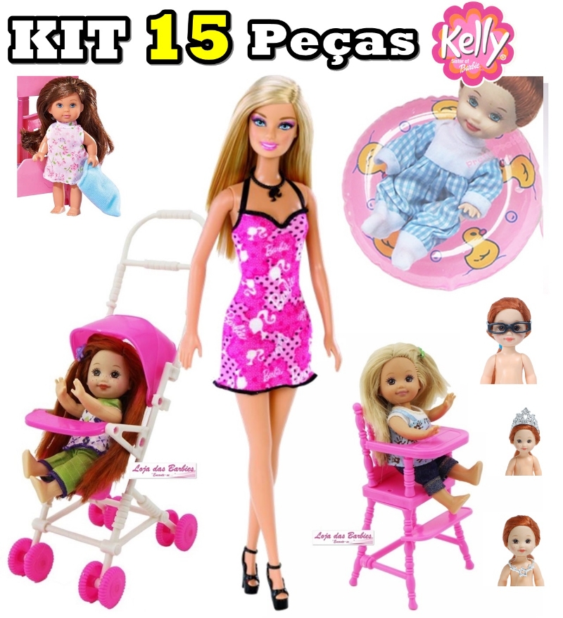 roupas roupinhas boneca barbie kit com 05 PEÇAS