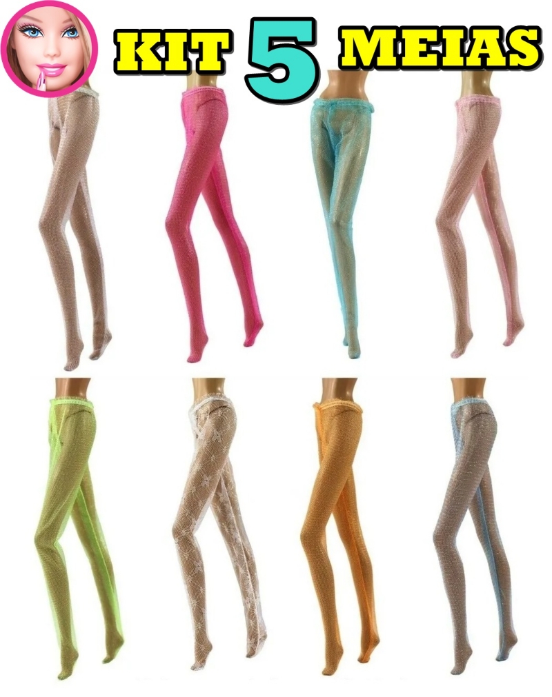 PACOTE ESPECIAL* 05 Roupas Fashion Para Barbie + 10 Pares de Sapatinhos !  por R$149,90