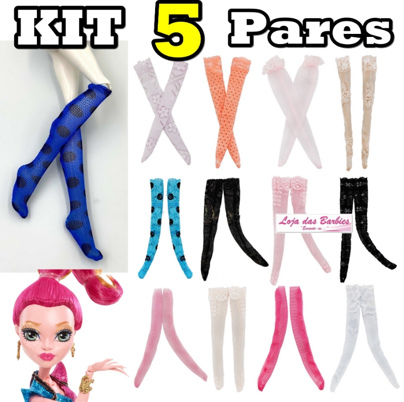 Como fazer roupas com meias para Barbie (How to make barbie outfits with  socks) 