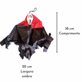 Fantasma Decorao de Halloween Preto