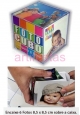 Foto Cubo cristal incolor o cubo comporta 6 (seis) fotos de 8,5x8,5cm VENDA MNIMA NESSE PREO 6 UN.