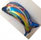 Balo foil tema Golfinho cor Azul Tamanho 60x36cm. VENDA MNIMA NESSE PREO  6 UN