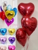 Arranjo kit com 3 Balões modelo Coração Inflados com Gás Hélio (Escolha entre as cores disponíveis aqui no site e avise/combine pelo WhatsApp)