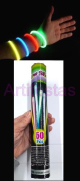 *Pulseira Neon Glow Stick, Tubo com 50 Unidades de Cores Variadas.