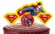 Topper/ Topo para bolo Superman Geek kit com 4 peas