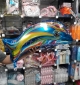 Balo foil tema Golfinho cor Azul Tamanho 60x36cm. VENDA MNIMA NESSE PREO  6 UN
