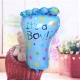 Balo foil Tema Ch de Fraldas Pezinho Its a boy Tamanho 45x79cm VENDA MNIMA NESSE PREO  6 UN