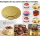 Base para Bolo Cake Board Redonda com Dimetro de 280mm (28cm) Cor Branca