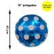 Balo tamanho 18 polegadas +- 45 cm modelo Redondo cor Azul com Bolinhas Brancas VENDA MNIMA NESSE PREO  6 UN