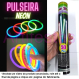 Pulseira Neon Glow Stick, Tubo com 50 Unidades