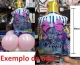 Balo foil Tema Ch de Fraldas Mamadeira its a girl Tamanho 59x38cm