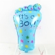 Balo foil Tema Ch de Fraldas Pezinho Its a boy Tamanho 45x79cm VENDA MNIMA NESSE PREO  6 UN
