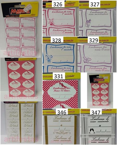 Cartão Tag lembrancinha 15 anos Pacote com 50 unidades *Escolha entre os  Temas disponíveis no espaço (Características). por R$2,90