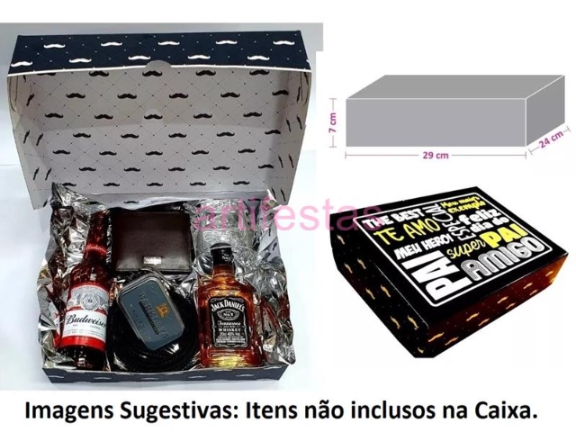 Embalagem, Caixa para Cestas e Presentes modelo Festa do Boteco