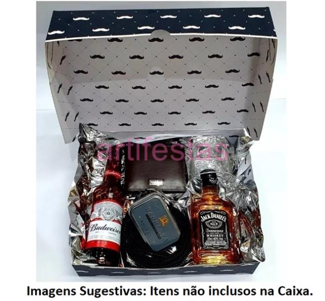 Embalagem, Caixa para Cestas e Presentes modelo Festa do Boteco. por R$14,90