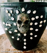 Pote de barro EXU CAVEIRA 